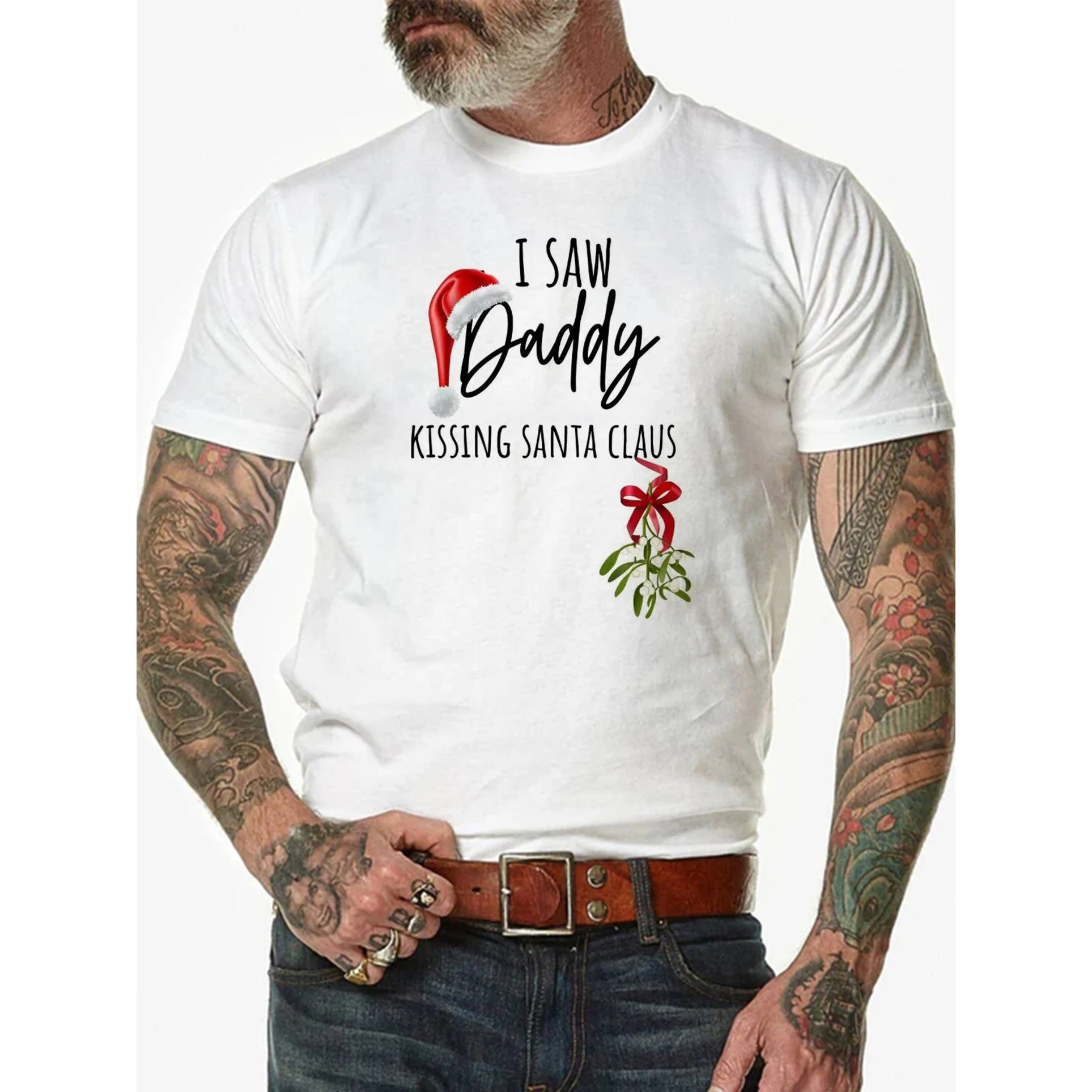 Badassdude I Saw Daddy Letter Printing Men's Casual Fashion T-shirt
Badassdude I Saw Daddy Letter Printing Men's Casual Fashion T-shirt