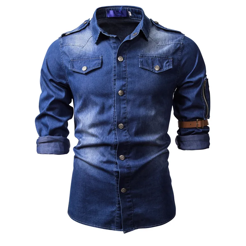 2022 New Fashion Men's Jeans Shirts Spring Autumn Long Sleeve Shirts Casual Slim Retro Denim Tops
2022 New Fashion Men's Jeans Shirts Spring Autumn Long Sleeve Shirts Casual Slim Retro Denim Tops