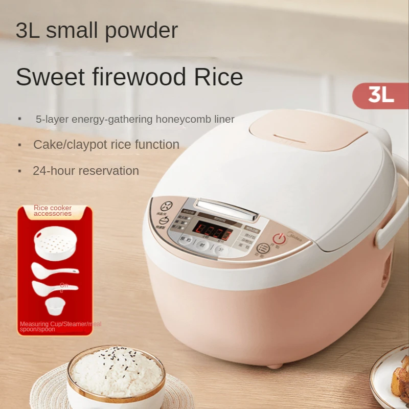 Midea Rice Cooker 3L Household Mini Small Multi-Function Rice Cooker 2-3 People Rice Cookers Free Shipping
Midea Rice Cooker 3L Household Mini Small Multi-Function Rice Cooker 2-3 People Rice Cookers Free Shipping