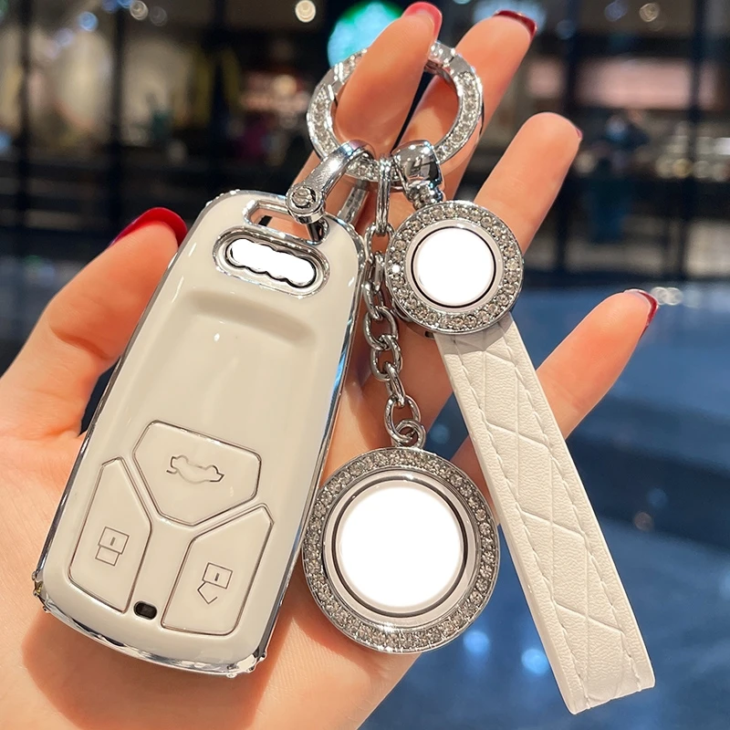 Fashion TPU Car Key Case Cover Shell Fob For Audi A1 A3 A4 B9 C6 A5 A6 8S 8W A7 A8 Q2 Q3 Q5 Q7 4M S3 S4 S5 TT RS KEY Protector
Fashion TPU Car Key Case Cover Shell Fob For Audi A1 A3 A4 B9 C6 A5 A6 8S 8W A7 A8 Q2 Q3 Q5 Q7 4M S3 S4 S5 TT RS KEY Protector