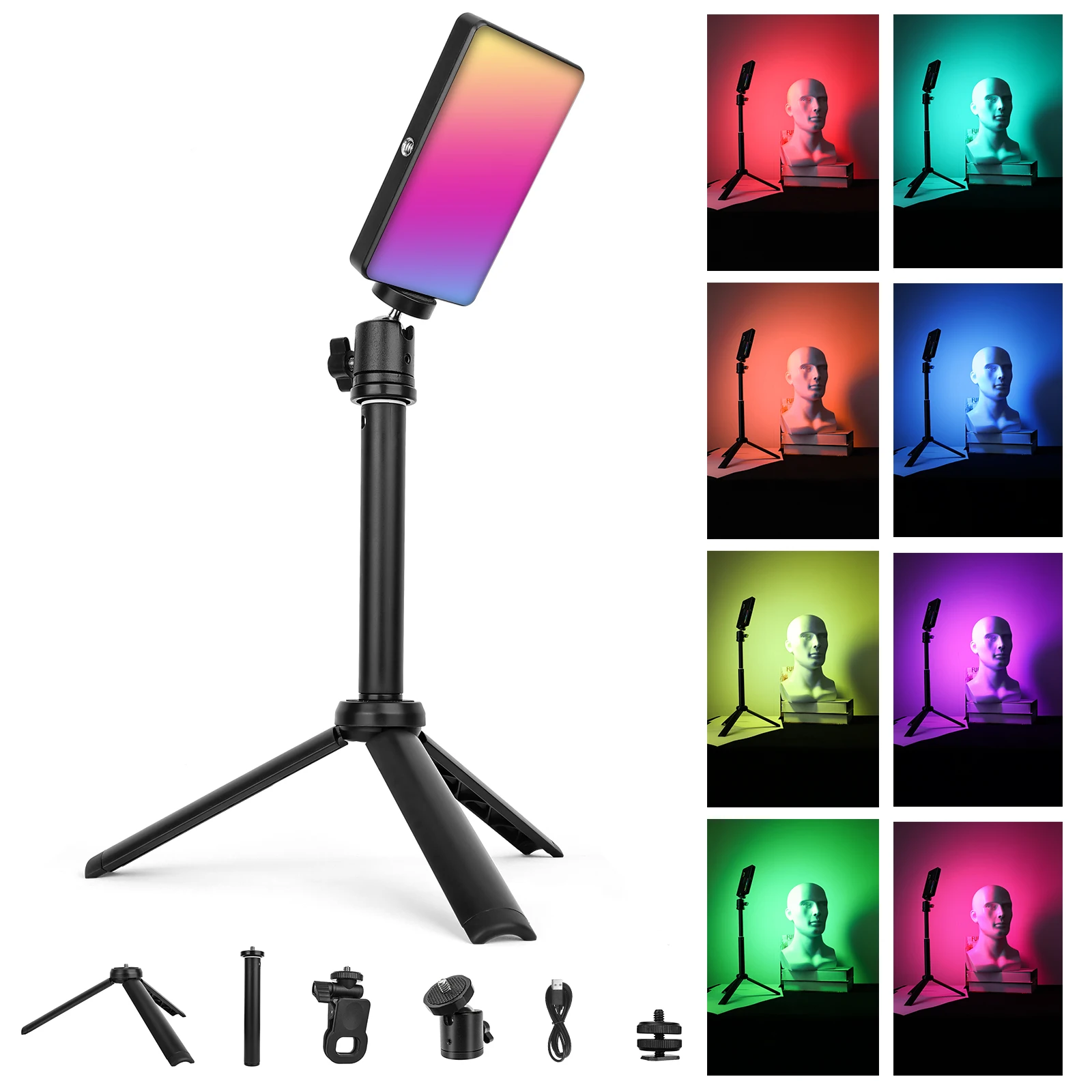 LUXCEO W140RGB Video Light with Tripod Full Color Camera Lights Fill Lighting for Games /Livestreaming/Conference/Photography
LUXCEO W140RGB Video Light with Tripod Full Color Camera Lights Fill Lighting for Games /Livestreaming/Conference/Photography