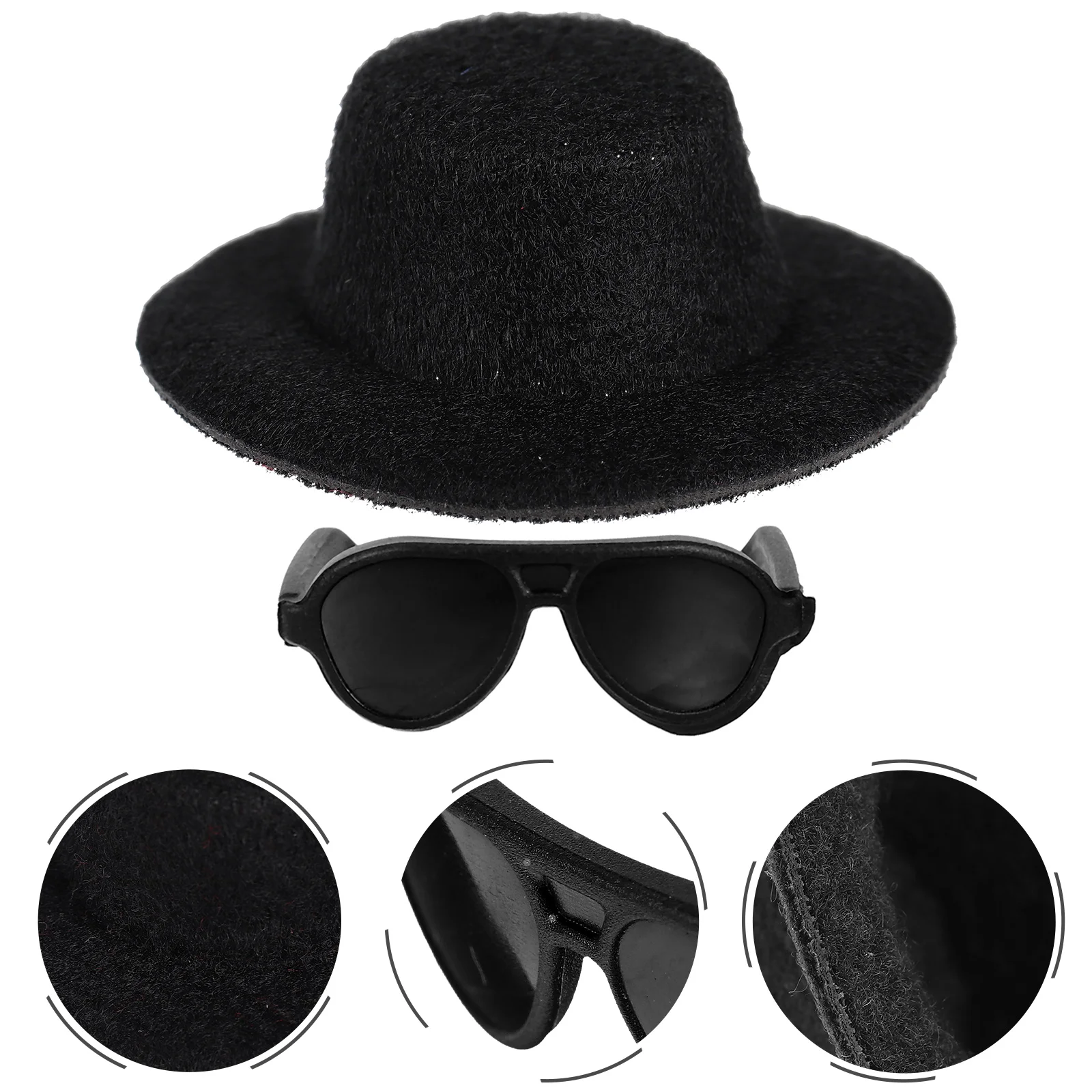 Hat Hats Mini Miniature Formal Sunglasses Crafts Black Cowboy Snowman Tiny Toy Simulated Fake Fabric Making Party Decor Craft
Hat Hats Mini Miniature Formal Sunglasses Crafts Black Cowboy Snowman Tiny Toy Simulated Fake Fabric Making Party Decor Craft