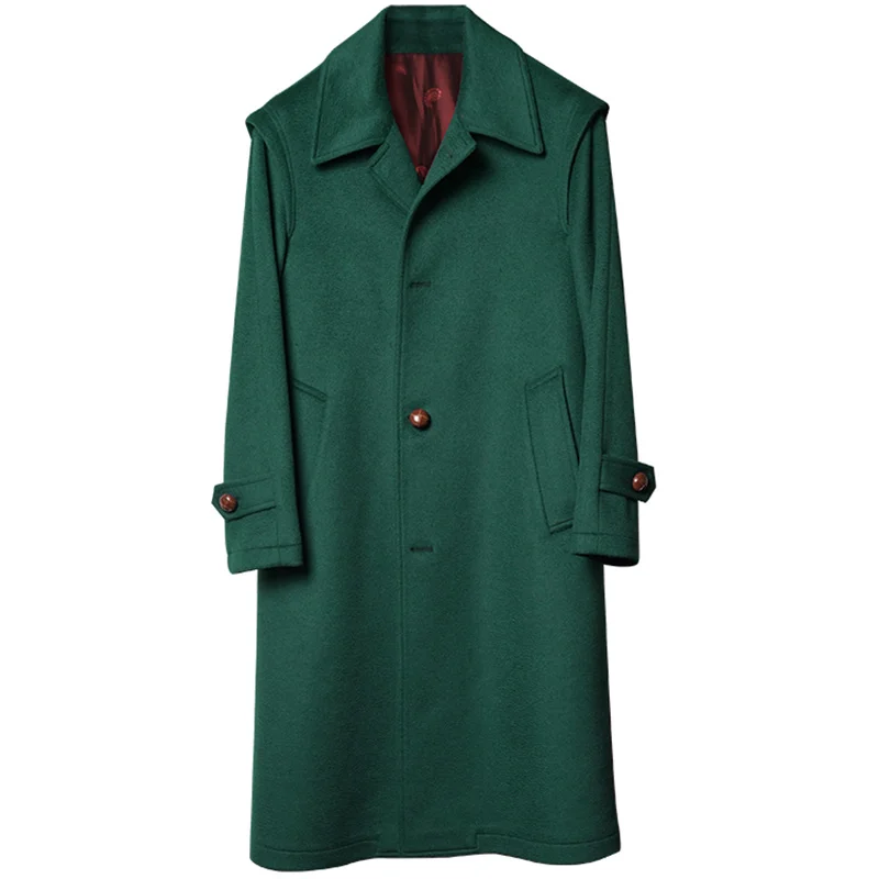 Men's Long Wool Coat Classic Loden Hunting Winter Jacket Elegant Classic Thick Loose Cape Retro Clothing for Men Fashion
Men's Long Wool Coat Classic Loden Hunting Winter Jacket Elegant Classic Thick Loose Cape Retro Clothing for Men Fashion
