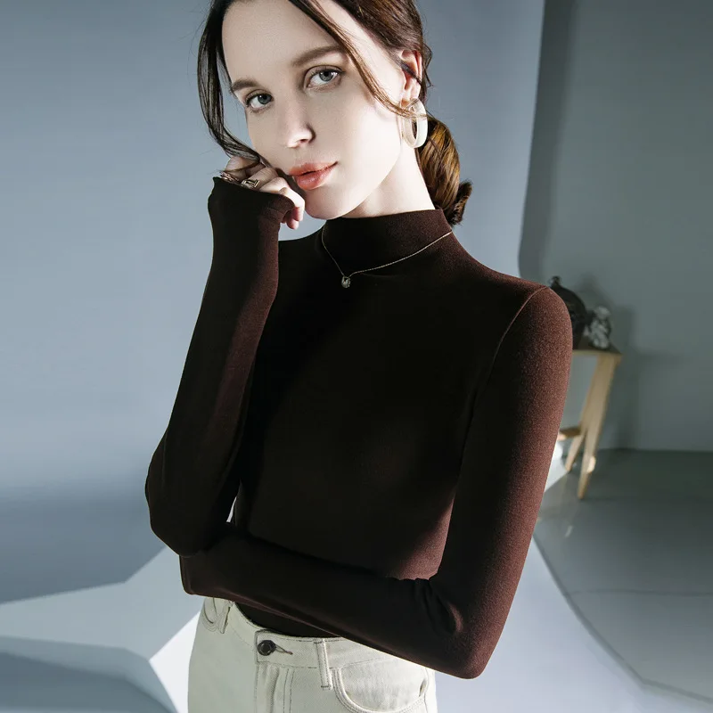 HIgh Quality 2022 Women T-shirt Two-sided Velvet Design Female Autumn Sexy Crop Top Clothes Casual Fashion Blouses Grace Meeting 
HIgh Quality 2022 Women T-shirt Two-sided Velvet Design Female Autumn Sexy Crop Top Clothes Casual Fashion Blouses Grace Meeting