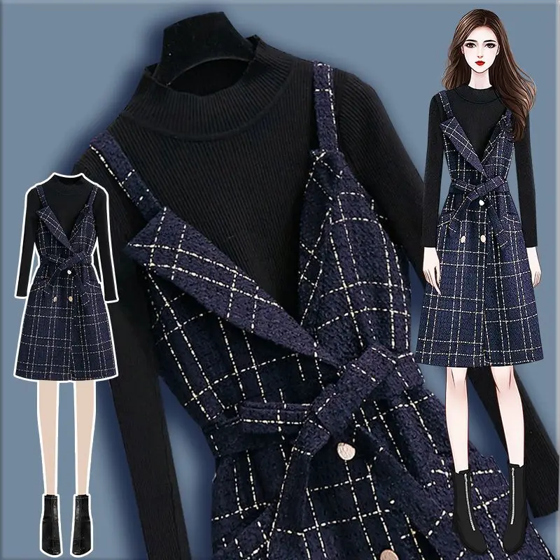 Backpack dresses female early autumn 2023 new high-end temperament goddess model suit skirt autumn and winter
Backpack dresses female early autumn 2023 new high-end temperament goddess model suit skirt autumn and winter