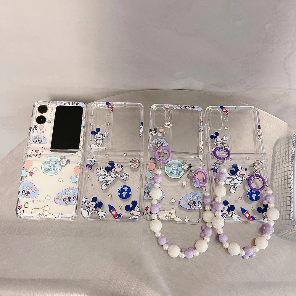 Disney Mickey Mouse with Bracelet Transparent Phone Case for OPPO Find N2 Flip 5G Couple Anti-drop Back Cover Coque
Disney Mickey Mouse with Bracelet Transparent Phone Case for OPPO Find N2 Flip 5G Couple Anti-drop Back Cover Coque
