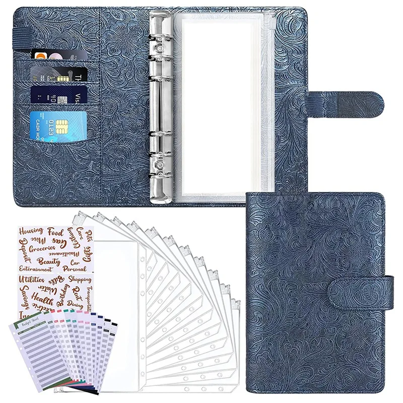 Budget Binder With Zipper Envelopes,Money Saving Cash Envelope With 8 Clear Pockets,6-Ring Binder With 2 Label Stickers
Budget Binder With Zipper Envelopes,Money Saving Cash Envelope With 8 Clear Pockets,6-Ring Binder With 2 Label Stickers
