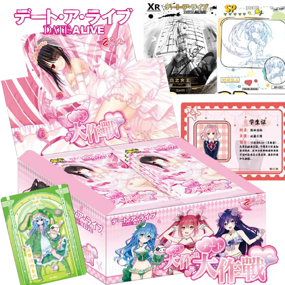 Оптовая продажа DATE A LIVE игровые коллекционные карты для детей Tokisaki Kurumi аниме