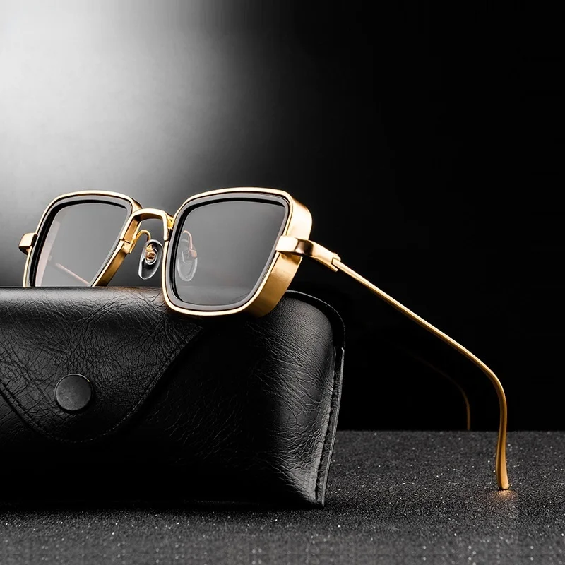 New Vintage Steampunk Sunglasses Men Women Retro Metal Square Men's Sun Glasses Male Trendy Brand Shades For Men UV400
New Vintage Steampunk Sunglasses Men Women Retro Metal Square Men's Sun Glasses Male Trendy Brand Shades For Men UV400
