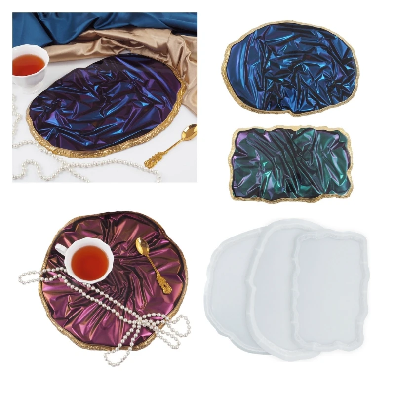 Tray Silicone Mold DIY Resin Mold Crystal Epoxy Silicone Mold Fruit Disc Tea Plate Tabletop Cup Pad Coaster Making Moulds Tool
Tray Silicone Mold DIY Resin Mold Crystal Epoxy Silicone Mold Fruit Disc Tea Plate Tabletop Cup Pad Coaster Making Moulds Tool