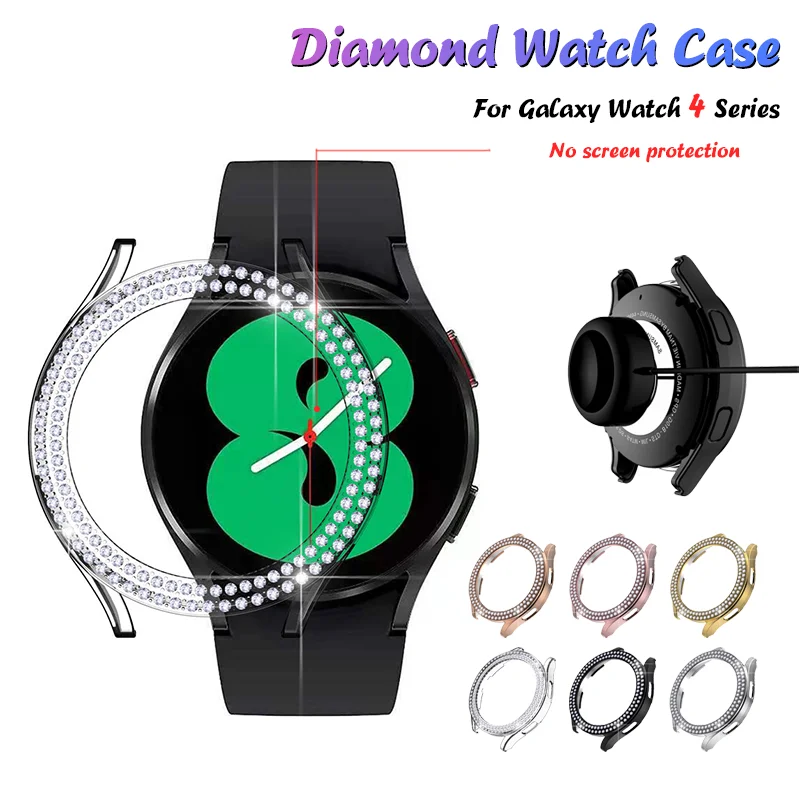 Fashion Two Rows Diamond Protector Case for Samsung Galaxy Watch 4 40mm 44mm Cover Active 2 Women PC Bumper Lightweight Frame
Fashion Two Rows Diamond Protector Case for Samsung Galaxy Watch 4 40mm 44mm Cover Active 2 Women PC Bumper Lightweight Frame