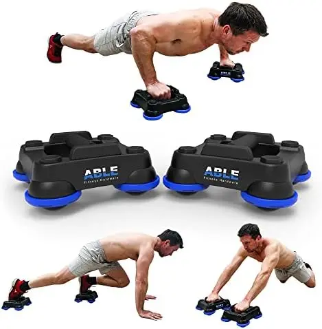 Роликовое колесо Ab 2013 + штанги Push up + Ab и слайдеры + оборудование для домашних тренировок на груди. (Продается как пара)