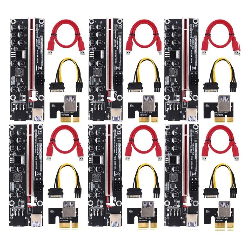 PCIE Riser 011 PRO 10 Capacitance 6Pin Super Stable PCI Express 16X Riser Video Card Extender For Bitcoin Mining
PCIE Riser 011 PRO 10 Capacitance 6Pin Super Stable PCI Express 16X Riser Video Card Extender For Bitcoin Mining