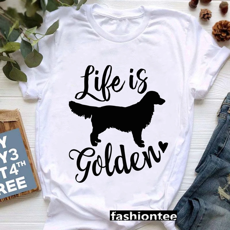 Life Is Golden Retriever Shirts Female Dog Owner Gift T Shirts Custom Casual Top Shirts Funny Loose Comfortable Home Men T Shirt
Life Is Golden Retriever Shirts Female Dog Owner Gift T Shirts Custom Casual Top Shirts Funny Loose Comfortable Home Men T Shirt
