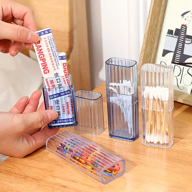 Transparent Storage Box Portable Travel Toothpick Cotton Swab Box Simple Small Object Band-aid Classification Finishing Box
Transparent Storage Box Portable Travel Toothpick Cotton Swab Box Simple Small Object Band-aid Classification Finishing Box