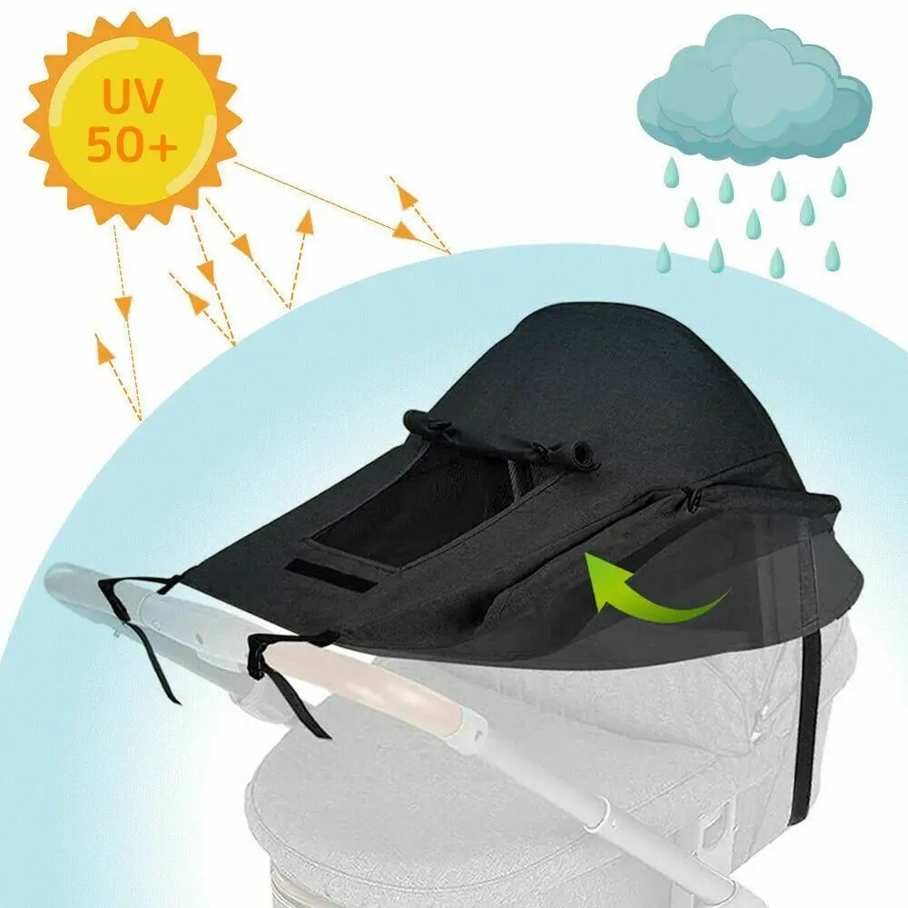 Sunscreen Canopy Universal Baby Accessories Blackout Anti-UV Baby Stroller Awning Accessories Newborn Supplies
Sunscreen Canopy Universal Baby Accessories Blackout Anti-UV Baby Stroller Awning Accessories Newborn Supplies
