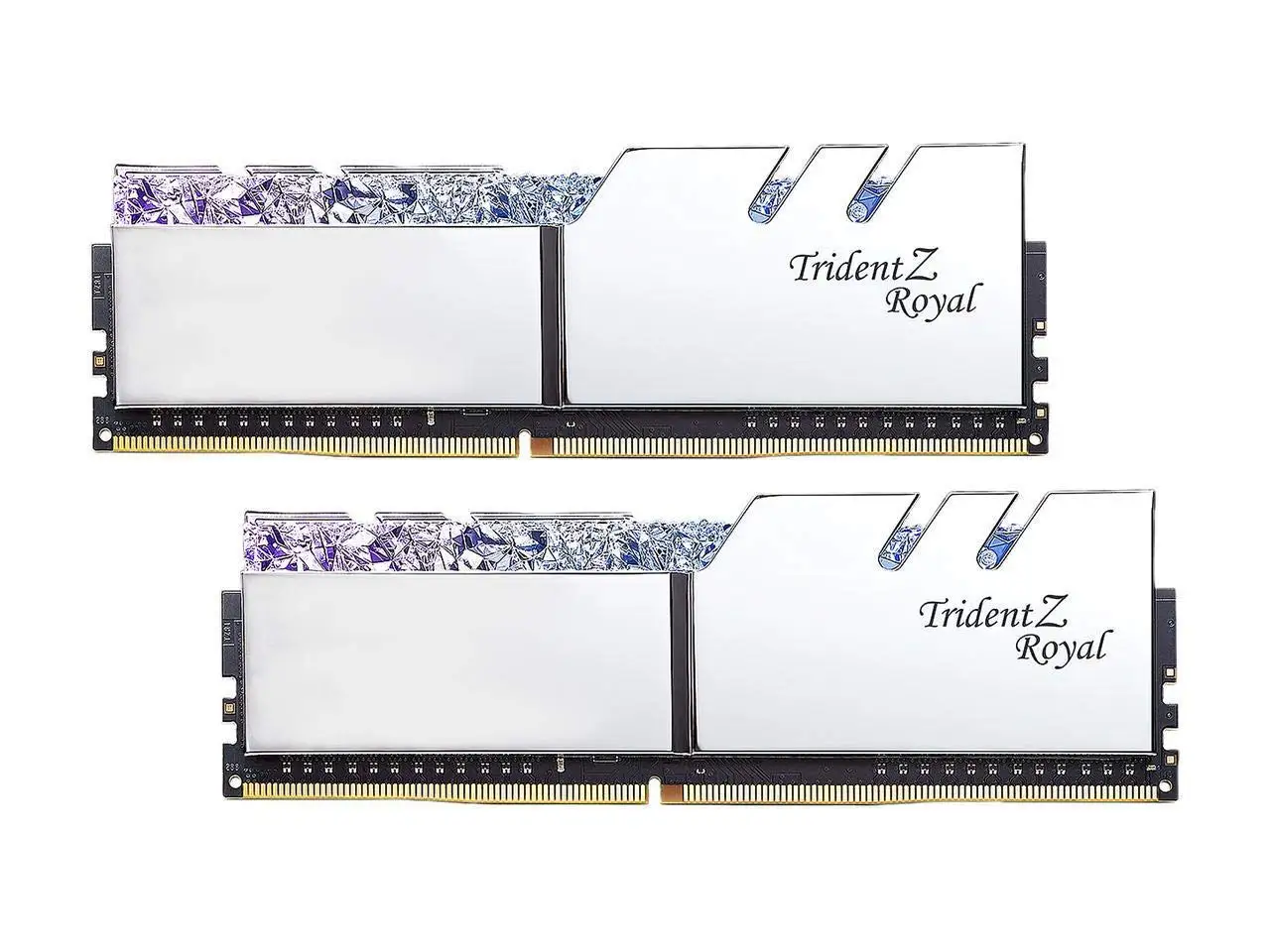 

G.Skill Trident Z Royal Series [серебристый] 32 Гб (2x16 Гб) 10,1-контактный SDRAM (стандартная) DDR4 288 3600 в двухканальная память для настольного компьютера Mo