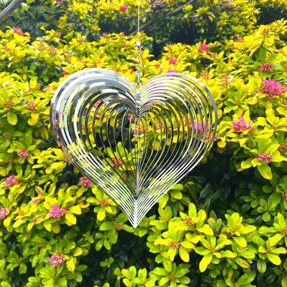 Love Metal Wind Chime Wind Rotating Ornament Stainless Steel 3D Rotating Wind Chimes For Garden Outdoor Indoor Metal Home Decor
Love Metal Wind Chime Wind Rotating Ornament Stainless Steel 3D Rotating Wind Chimes For Garden Outdoor Indoor Metal Home Decor