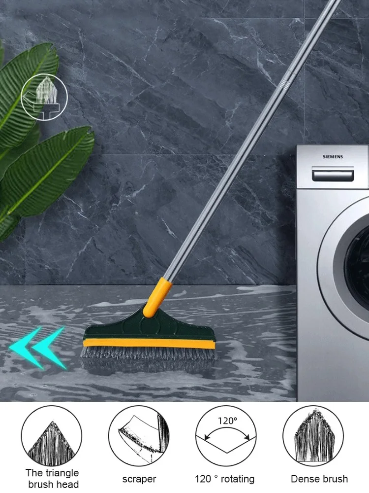 120° Rotation Cleaning Brush Bathroom Kitchen Floor Scrub Brushes Long Handle Stiff Broom Mop for Windows Crevice Brush Tools
120° Rotation Cleaning Brush Bathroom Kitchen Floor Scrub Brushes Long Handle Stiff Broom Mop for Windows Crevice Brush Tools
