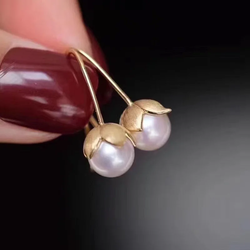 MeiBaPJ Real 925 Sterling Silver Natural Round Pearl Golden Simple Drop Earrings Fine Charm Party Jewelry for Women
MeiBaPJ Real 925 Sterling Silver Natural Round Pearl Golden Simple Drop Earrings Fine Charm Party Jewelry for Women