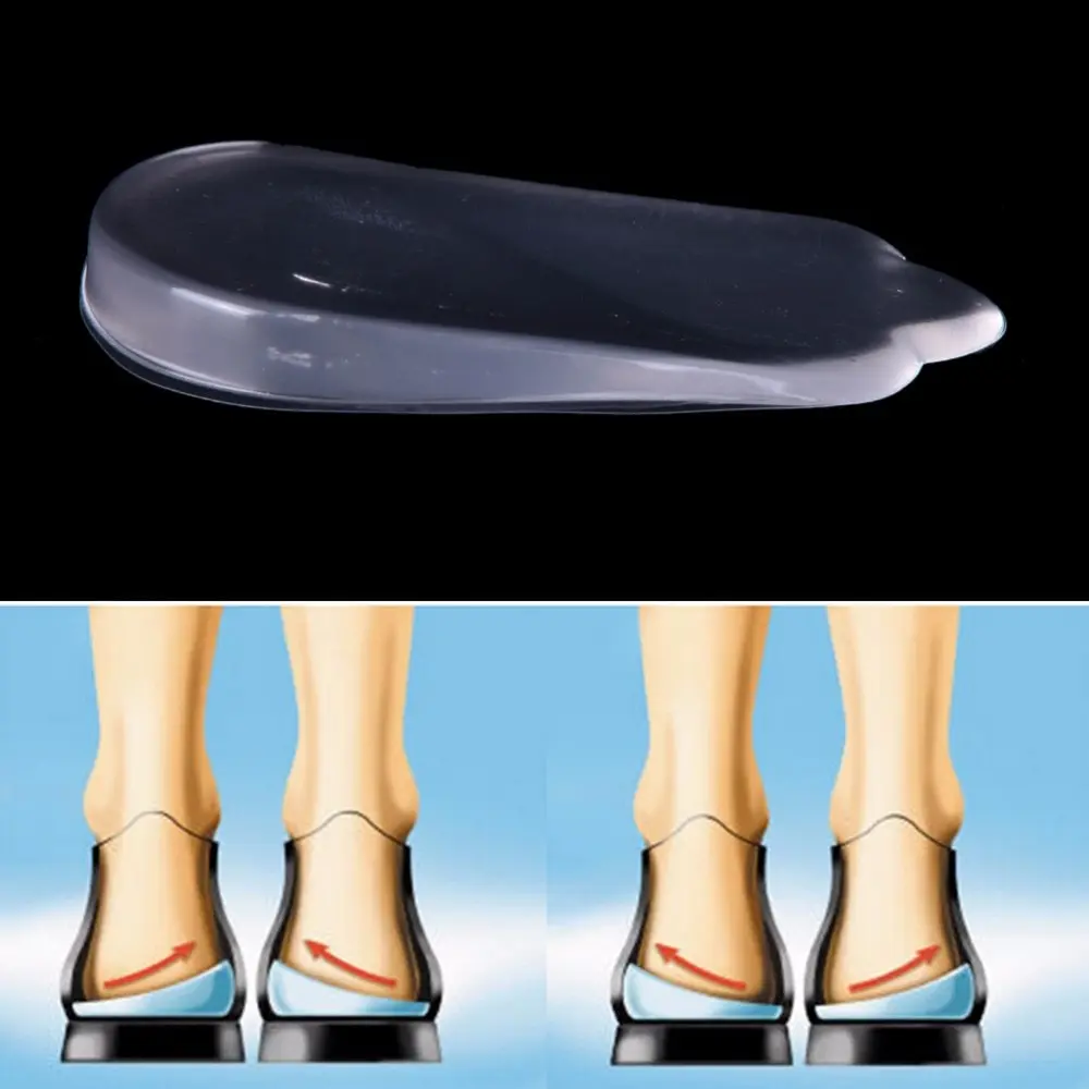 

1Pair Massager Foot Silicon Gel heel Cushion Insoles Soles Relieve Foot Pain Protectors Spur Support Shoe Pad High Heel Inserts