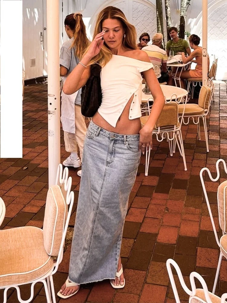 Unusual Traf Clothing Women Tops For Summer Tank Coat Luxury Sleeveless T-Shirt Button Split One Shoulder Cropped Party Dress
Unusual Traf Clothing Women Tops For Summer Tank Coat Luxury Sleeveless T-Shirt Button Split One Shoulder Cropped Party Dress