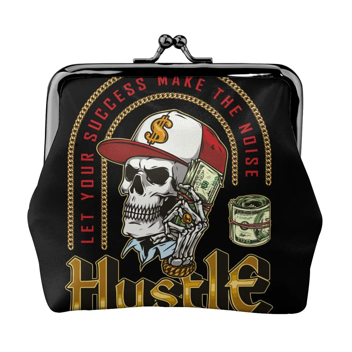 Coin Purse Skull In Baseball Cap Skeleton Hands Holding Dollar Bills Women Mini Pouch Female Pouch Key Card Holder Wallet
Coin Purse Skull In Baseball Cap Skeleton Hands Holding Dollar Bills Women Mini Pouch Female Pouch Key Card Holder Wallet