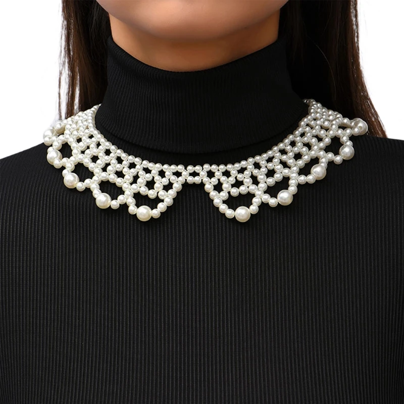 F42F Woven Pearl Wavy Beaded Necklace Multi Strands Choker Collar Jewelry Neck Chain
F42F Woven Pearl Wavy Beaded Necklace Multi Strands Choker Collar Jewelry Neck Chain