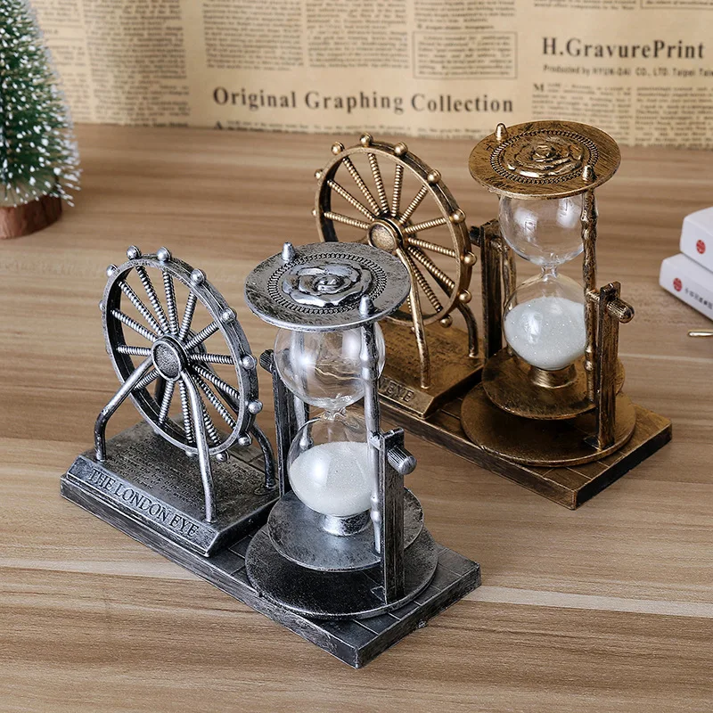 Vintage Rotating Wheel Hourglass Ornament Crystal Ball Crafts Gift for Home Bedroom Office Desktop Decoration Home Accessories
Vintage Rotating Wheel Hourglass Ornament Crystal Ball Crafts Gift for Home Bedroom Office Desktop Decoration Home Accessories