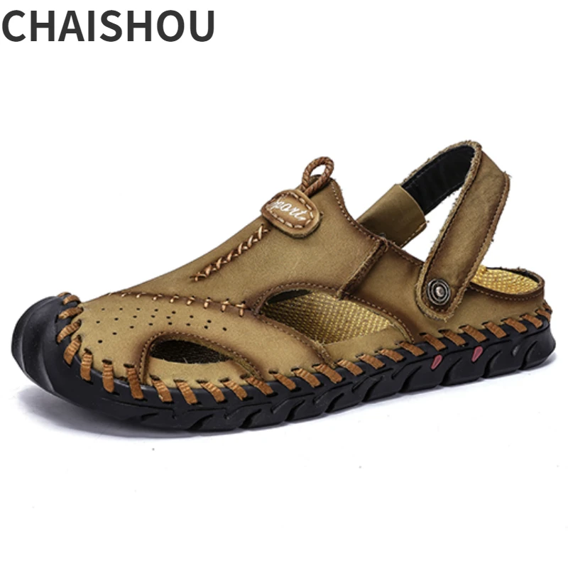 Y528 Summer Men's Genuine Leather Sandals Soft Breathable Male Roman Fashion Outdoor Casual Beach Sandals Chanclas Big Size 48
Y528 Summer Men's Genuine Leather Sandals Soft Breathable Male Roman Fashion Outdoor Casual Beach Sandals Chanclas Big Size 48