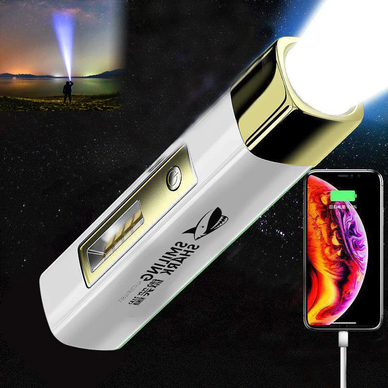 Power Bank Flashlight Portable Mini Waterproof Ultra Bright Torch USB Rechargeable Multi-function Powerful Flashlight Camp Light
Power Bank Flashlight Portable Mini Waterproof Ultra Bright Torch USB Rechargeable Multi-function Powerful Flashlight Camp Light