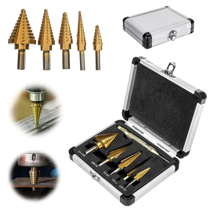 6pcs High-Speed Titanium Steel Drill Bits For Handyman Professional Home Repair Work Drilling Holes
6pcs High-Speed Titanium Steel Drill Bits For Handyman Professional Home Repair Work Drilling Holes