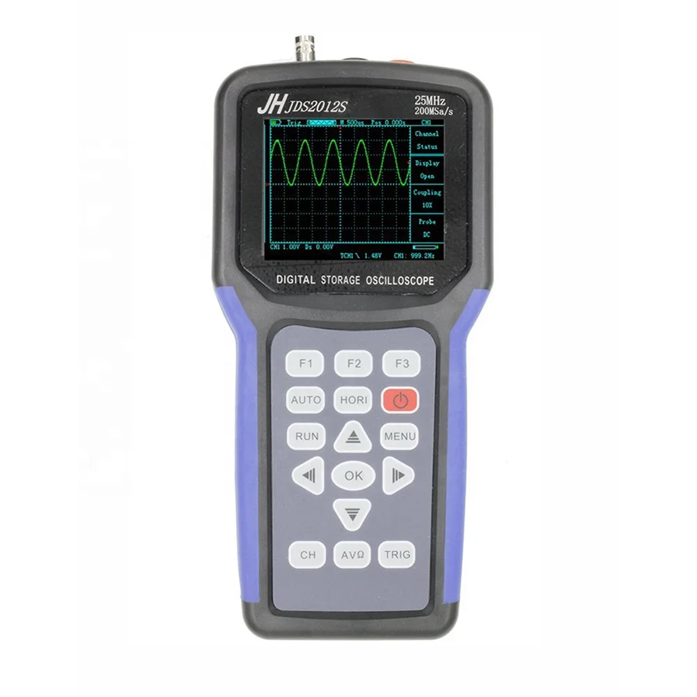 Handheld Digital Storage Oscilloscope 25MHz 1 Channel 200MS/s Sample Rate JDS2012S Mobile Car Repair Appliances Multimeter
Handheld Digital Storage Oscilloscope 25MHz 1 Channel 200MS/s Sample Rate JDS2012S Mobile Car Repair Appliances Multimeter