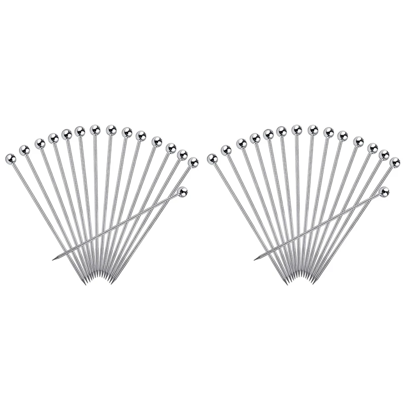 Hot YO-30Pcs Cocktail Picks, 4 Inch Reusable Stainless Steel Martini Picks Cocktail Toothpicks For Olives Appetizers Sandwich
Hot YO-30Pcs Cocktail Picks, 4 Inch Reusable Stainless Steel Martini Picks Cocktail Toothpicks For Olives Appetizers Sandwich