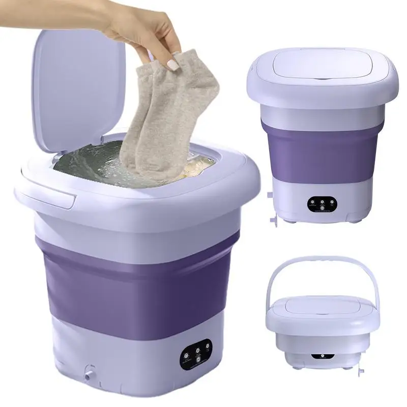 9L Home Small Folding Washing Machine Student Dormitory Underwear Socks Mini Cleaning Machine Portable Laundry Bucket
9L Home Small Folding Washing Machine Student Dormitory Underwear Socks Mini Cleaning Machine Portable Laundry Bucket