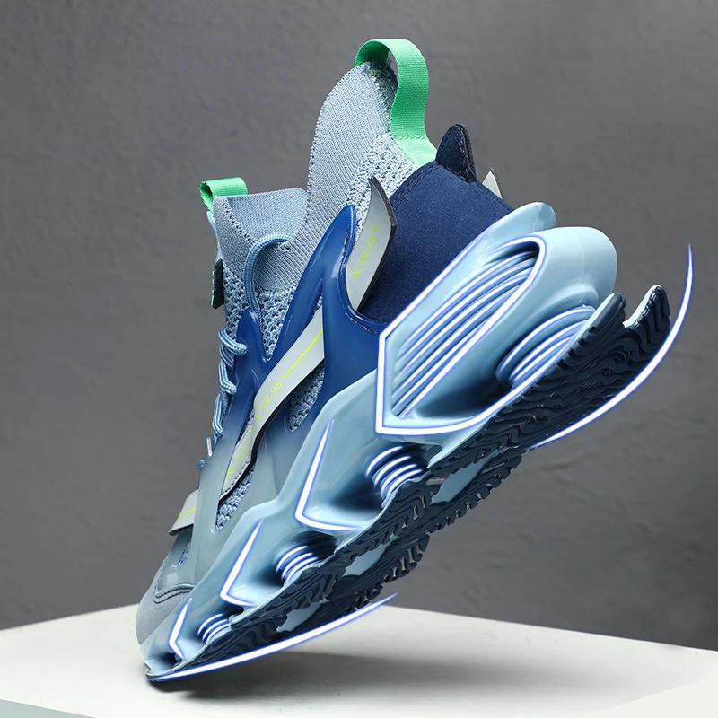 Мужские кроссовки для бега, повседневные сетчатые кроссовки с лезвиями, дышащая обувь для бега на открытом воздухе, нескользящая демпфирующая спортивная обувь, тренировочная обувь
Мужские кроссовки для бега, повседневные сетчатые кроссовки с лезвиями, дышащая обувь для бега на открытом воздухе, нескользящая демпфирующая спортивная обувь, тренировочная обувь