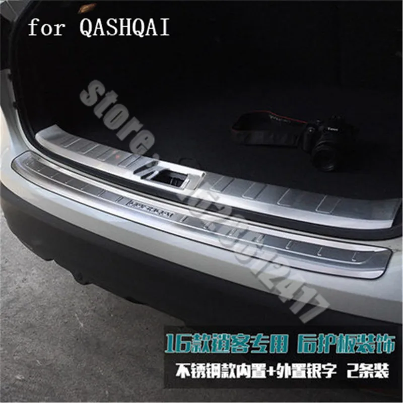 

Стайлинг автомобиля, протектор заднего бампера из нержавеющей стали, защитная Накладка на порог багажника для Nissan QASHQAI J11 2016 2017 2018