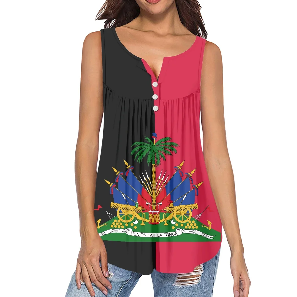 

Женский пляжный летний топ, маленький жилет, майка без рукавов, разные цвета, женская одежда с принтом в стиле Северной Америки и гаитянского узора