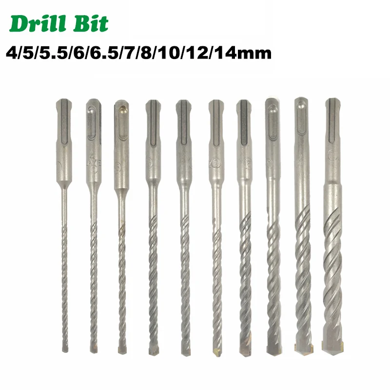 10PC/Set Electric Hammer SDS Plus Drill Bit Set 160mm for Concrete Wall Brick Block Masonry Hole Saw Drilling Bits 4mm 5mm 6mm
10PC/Set Electric Hammer SDS Plus Drill Bit Set 160mm for Concrete Wall Brick Block Masonry Hole Saw Drilling Bits 4mm 5mm 6mm