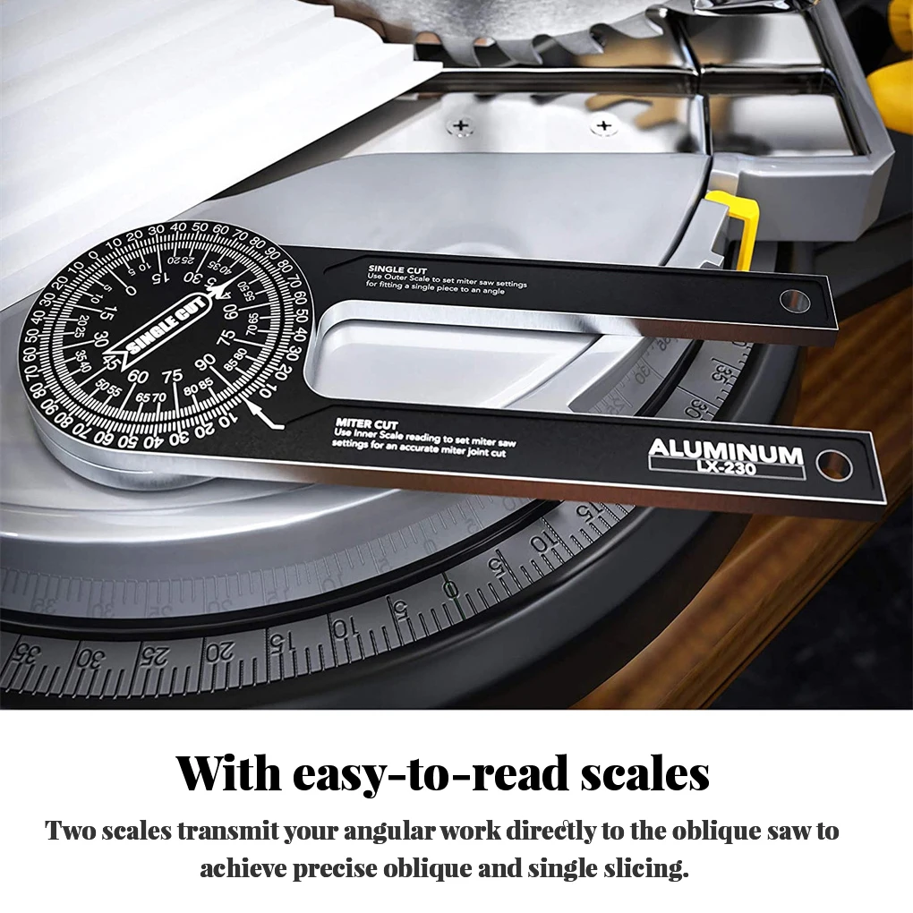 Miter Saw Protractor Alloy Precision Trim Angle Finder Guide Level Gauge Carpenter Accurate Hand Measurement Tool
Miter Saw Protractor Alloy Precision Trim Angle Finder Guide Level Gauge Carpenter Accurate Hand Measurement Tool