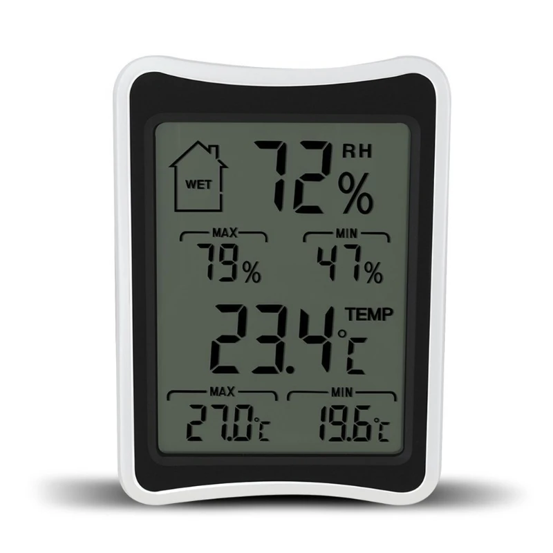 

Цифровой термометр-гигрометр с большим ЖК-дисплеем, внутренний Измеритель температуры и влажности 367D