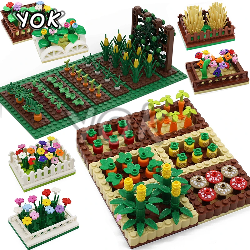 City MOC аксессуары для фермы, овощей, сада, урожая, ананасов, моркови, тыквы, сада, пластины, строительные блоки, Цветочная кровать для детей, игр...
City MOC аксессуары для фермы, овощей, сада, урожая, ананасов, моркови, тыквы, сада, пластины, строительные блоки, Цветочная кровать для детей, игр...