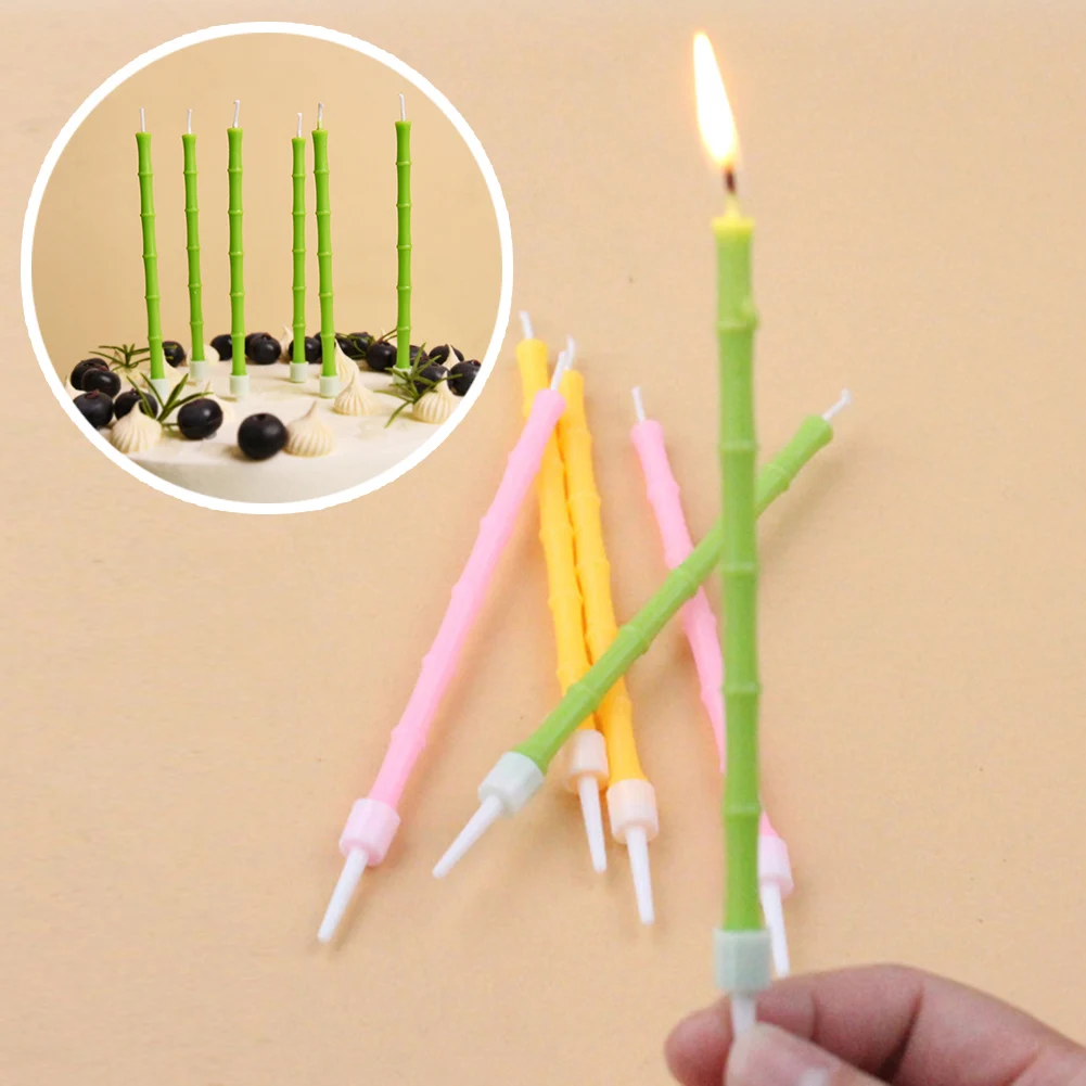 6pcs Bamboo Birthday Candles With Stand Cake Candle Party Supplies Wedding Decoration Baby Birthday Party Decorations Kids
6pcs Bamboo Birthday Candles With Stand Cake Candle Party Supplies Wedding Decoration Baby Birthday Party Decorations Kids
