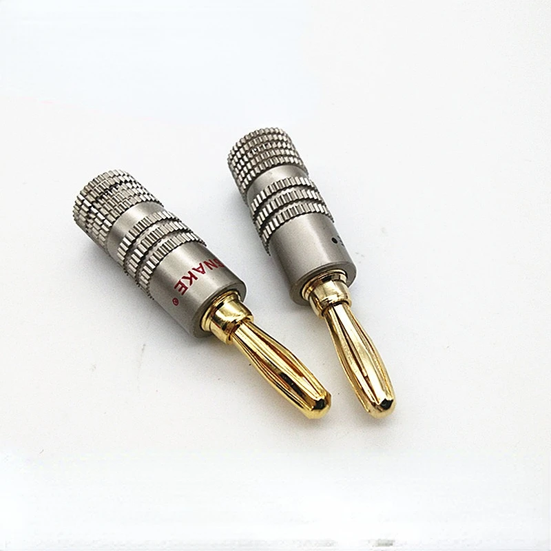 4PCS/Set 4mm and 2mm Pure Copper Gold Plated Banana Plug Connector For Audio Video Speaker Cable Adapter Terminal Connectors Kit
4PCS/Set 4mm and 2mm Pure Copper Gold Plated Banana Plug Connector For Audio Video Speaker Cable Adapter Terminal Connectors Kit