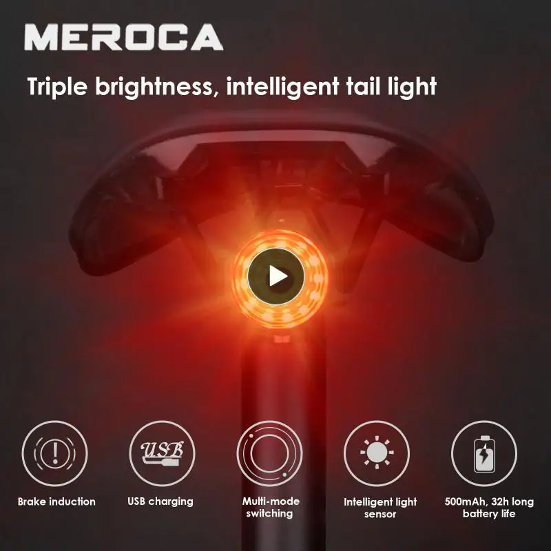 Wide Illumination Bicycle Tail Light Intelligent Induction Tail Light Led 500mah Bike Light Bicycle Accessories High Brightness
Wide Illumination Bicycle Tail Light Intelligent Induction Tail Light Led 500mah Bike Light Bicycle Accessories High Brightness