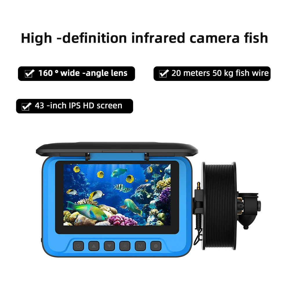 FDV3000 HD Fishing Monitoring 4000mAH Extra Iong Standby Fishing Camera Infrared Night Vision Underwater Visual Fish Finder
FDV3000 HD Fishing Monitoring 4000mAH Extra Iong Standby Fishing Camera Infrared Night Vision Underwater Visual Fish Finder
