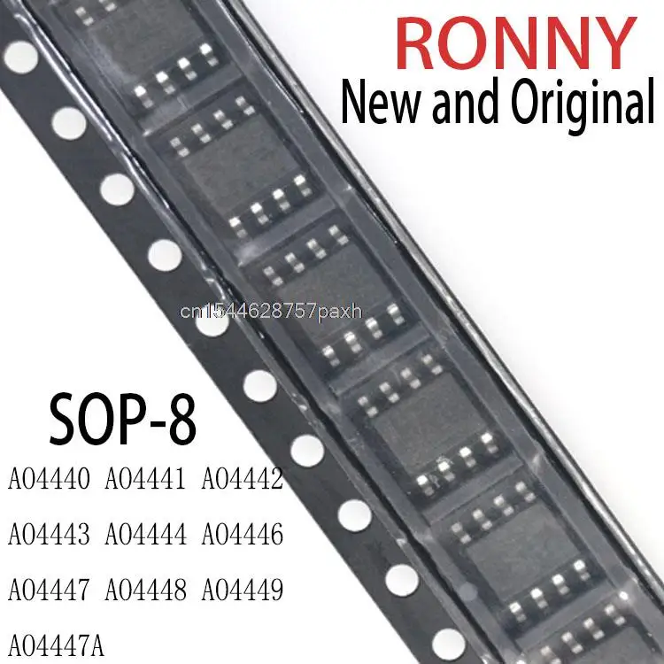 10 шт. новые и оригинальные sop-8 AO4440 AO4441 AO4442 AO4443 AO4444 AO4446 AO4447 AO4448 AO4449 AO4447A
10 шт. новые и оригинальные sop-8 AO4440 AO4441 AO4442 AO4443 AO4444 AO4446 AO4447 AO4448 AO4449 AO4447A
