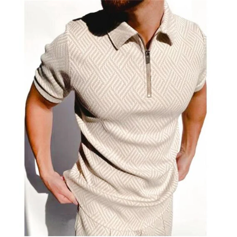 New Summer High Quality Men Polo Shirts High Street Print Casual Short Sleeve Mens Shirts Turn-Down Collar Zipper Polo Shirt Men
New Summer High Quality Men Polo Shirts High Street Print Casual Short Sleeve Mens Shirts Turn-Down Collar Zipper Polo Shirt Men