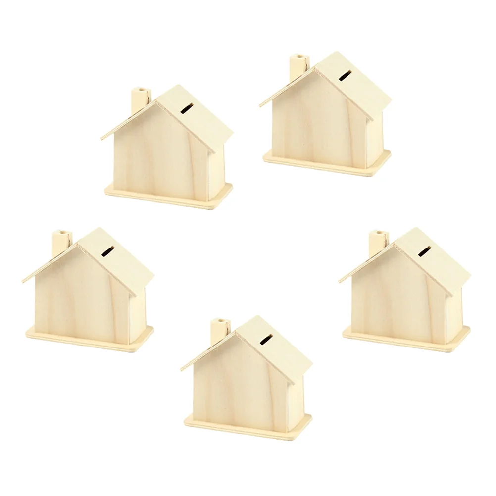 5 Pcs Wooden House Crafts Cash Box Kids Unfinished Coin Bank Crafts Kids Small House Coin Bank Ceramics Saving Box
5 Pcs Wooden House Crafts Cash Box Kids Unfinished Coin Bank Crafts Kids Small House Coin Bank Ceramics Saving Box