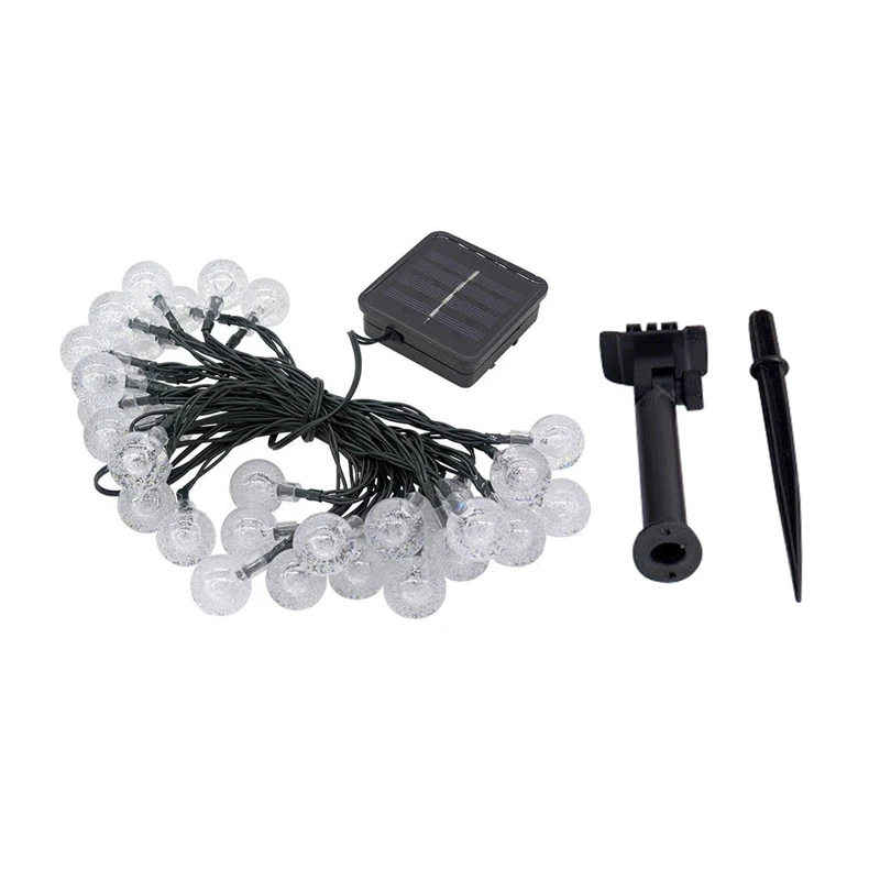 AT14 Holiday Lighting LED Solar String Fairy Lights Bubble Crystal Ball 9.5M Outdoor Lamp For Garlands Wedding Party Decor
AT14 Holiday Lighting LED Solar String Fairy Lights Bubble Crystal Ball 9.5M Outdoor Lamp For Garlands Wedding Party Decor